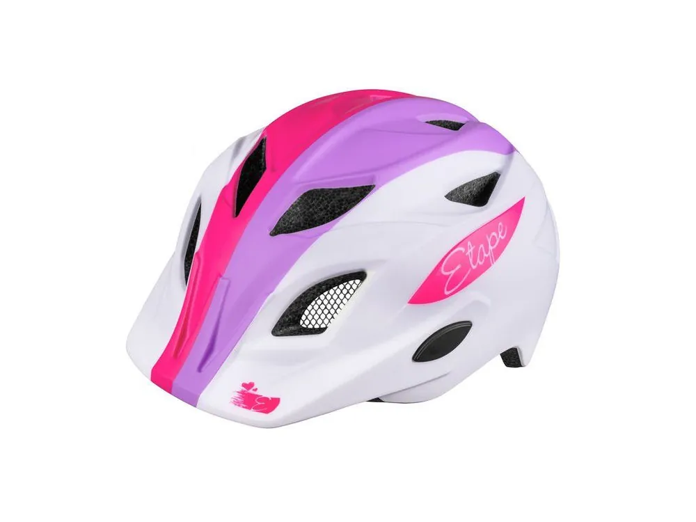Přilba na kolo ETAPE Pluto Light bílá-lila mat Pouze Dnes